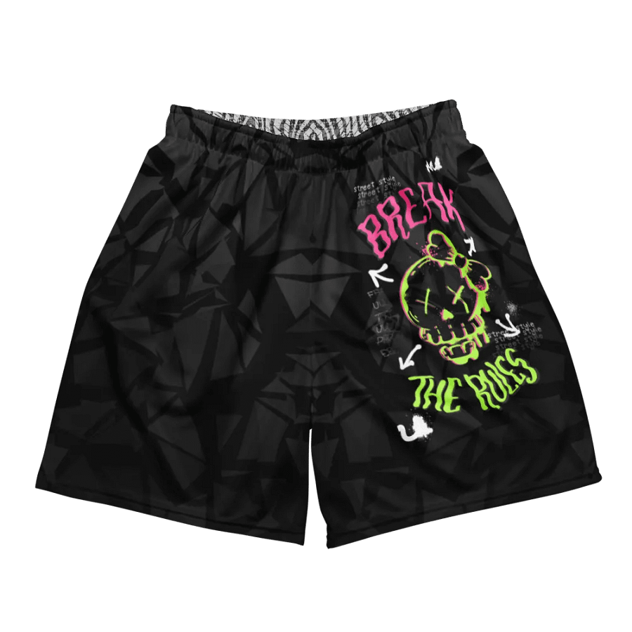 Break the rules | Recycled Unisex Mesh Shorts product image (5)