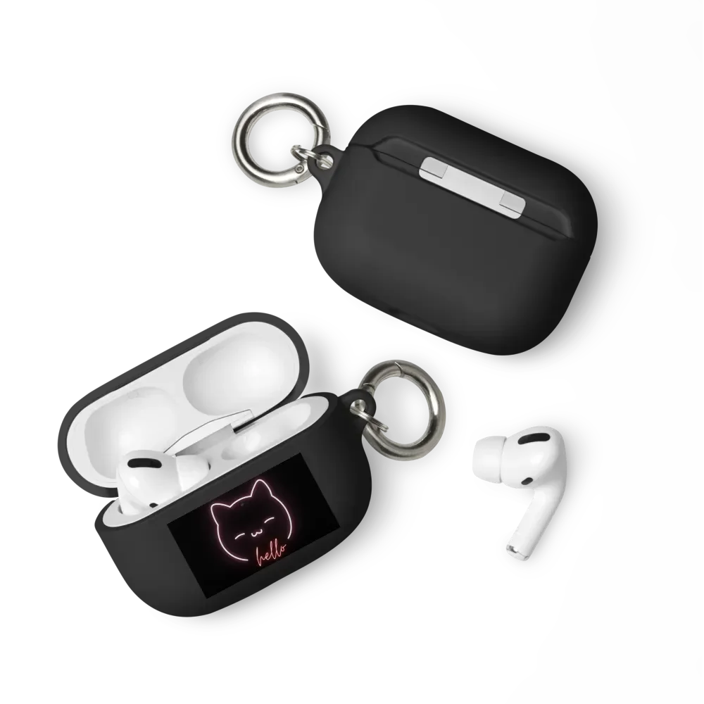 Neon Kitty Greetings AirPods Case product image (13)