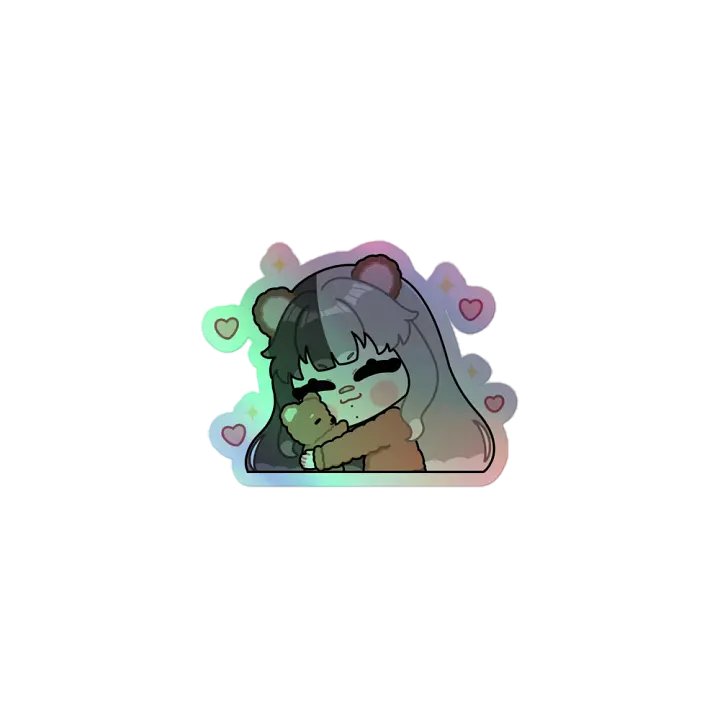 Bear Hug Holographic Sticker product image (1)