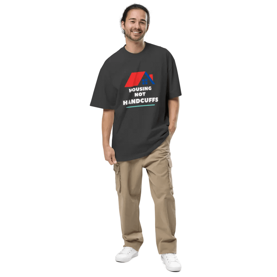 HOUSING NOT HANDCUFFS Oversized Faded Tee product image (4)