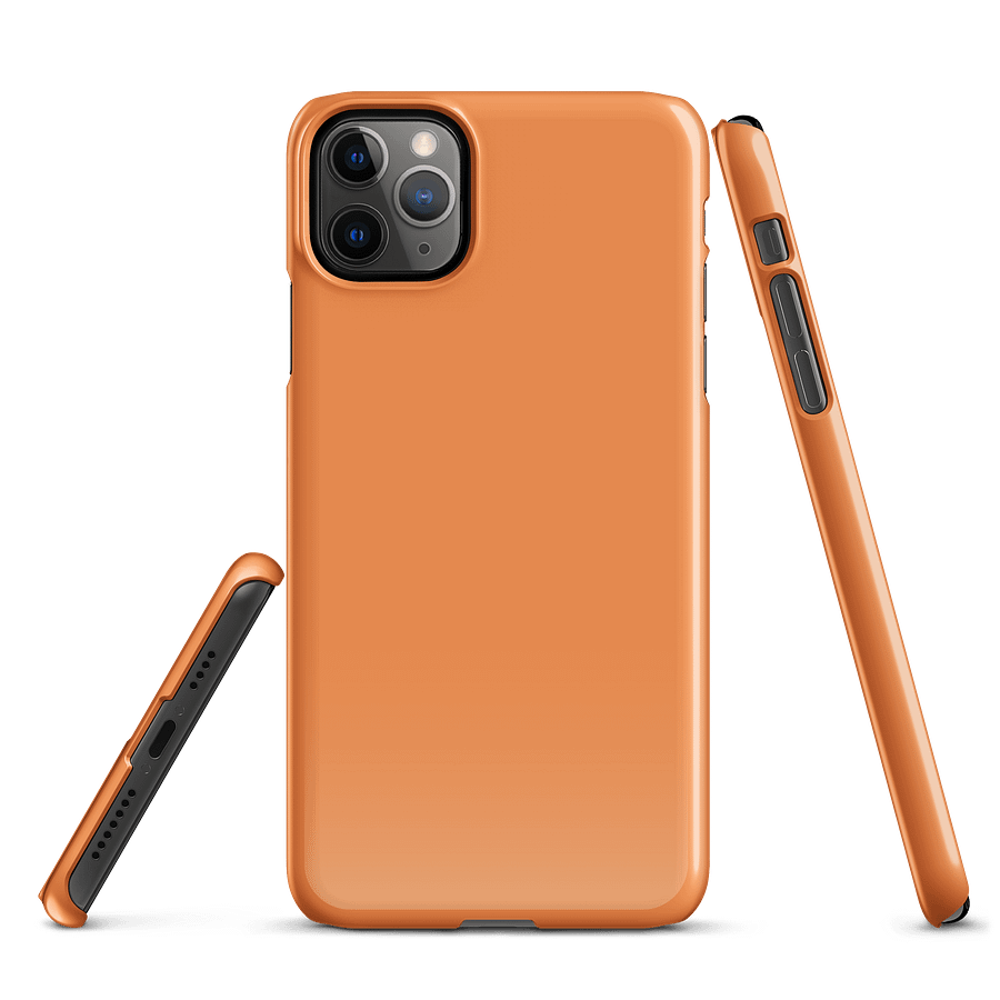 Florida Orange Solid Color iPhone® Glossy Snap Case product image (3)