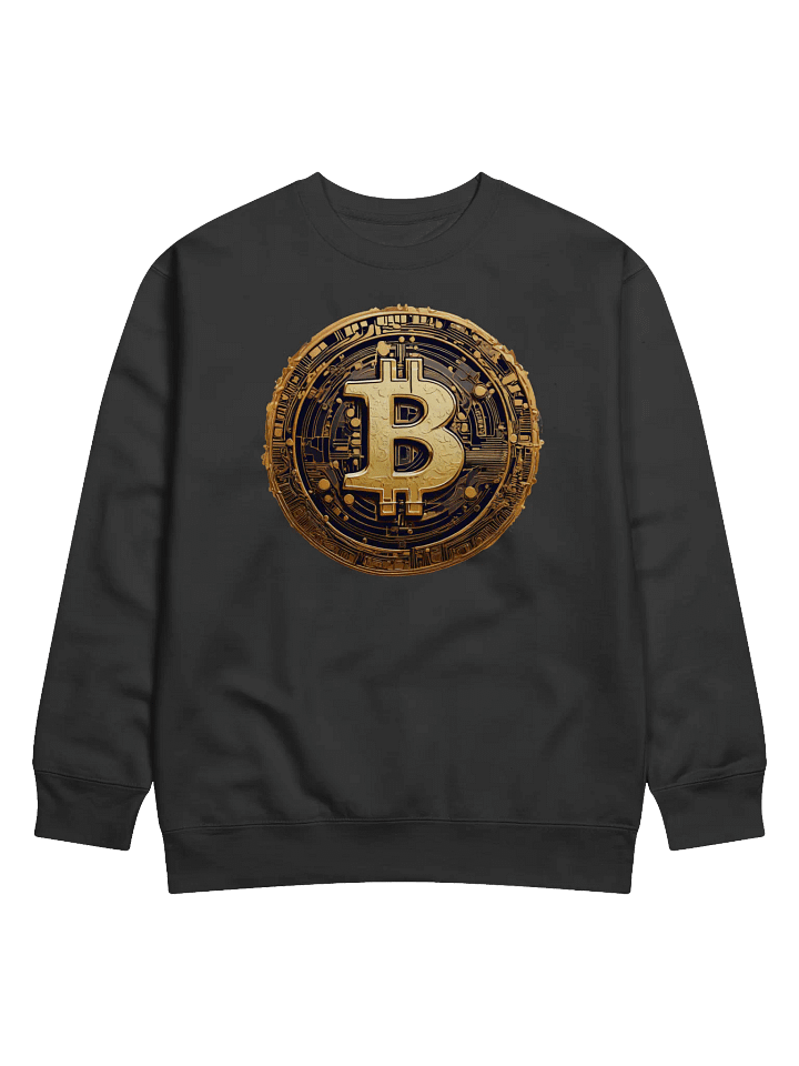 Blockchain BitCoin Unisex Sweatshirt, Trendy Crypto Fleece Pullover, Perfect Gift for Crypto Enthusiasts product image (1)