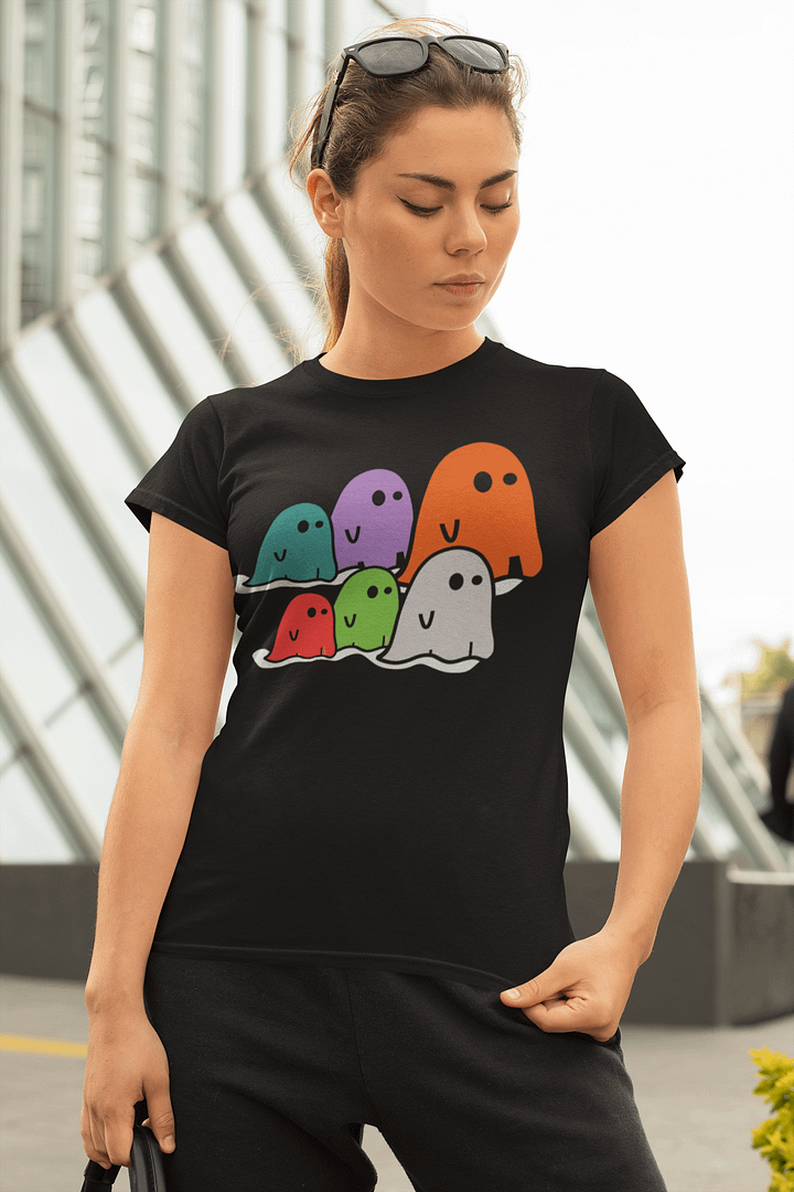 Whimsical Ghost Halloween Party Tee product image (1)