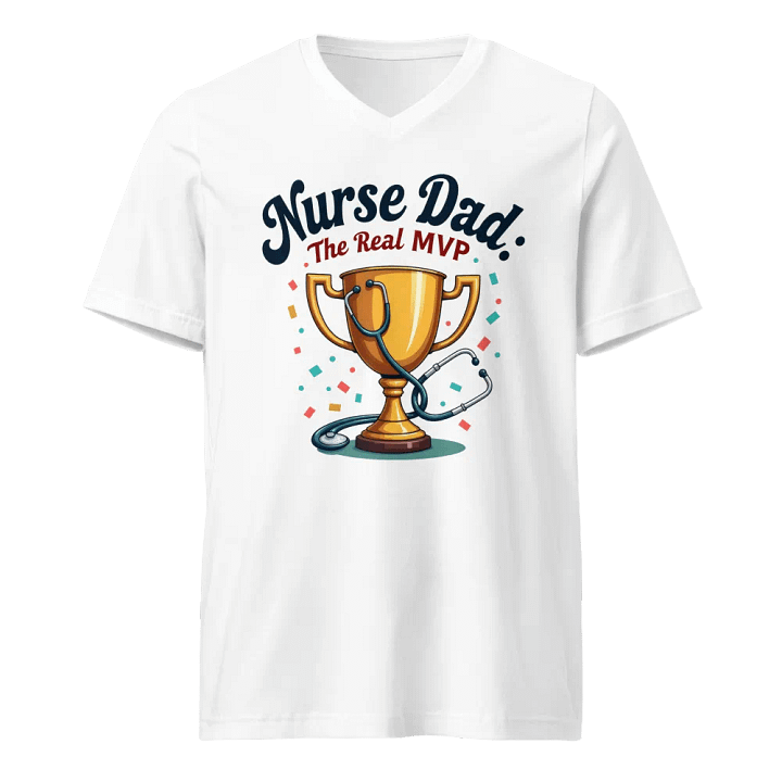 Nurse Dad MVP Trophy v-neck Tee product image (1)