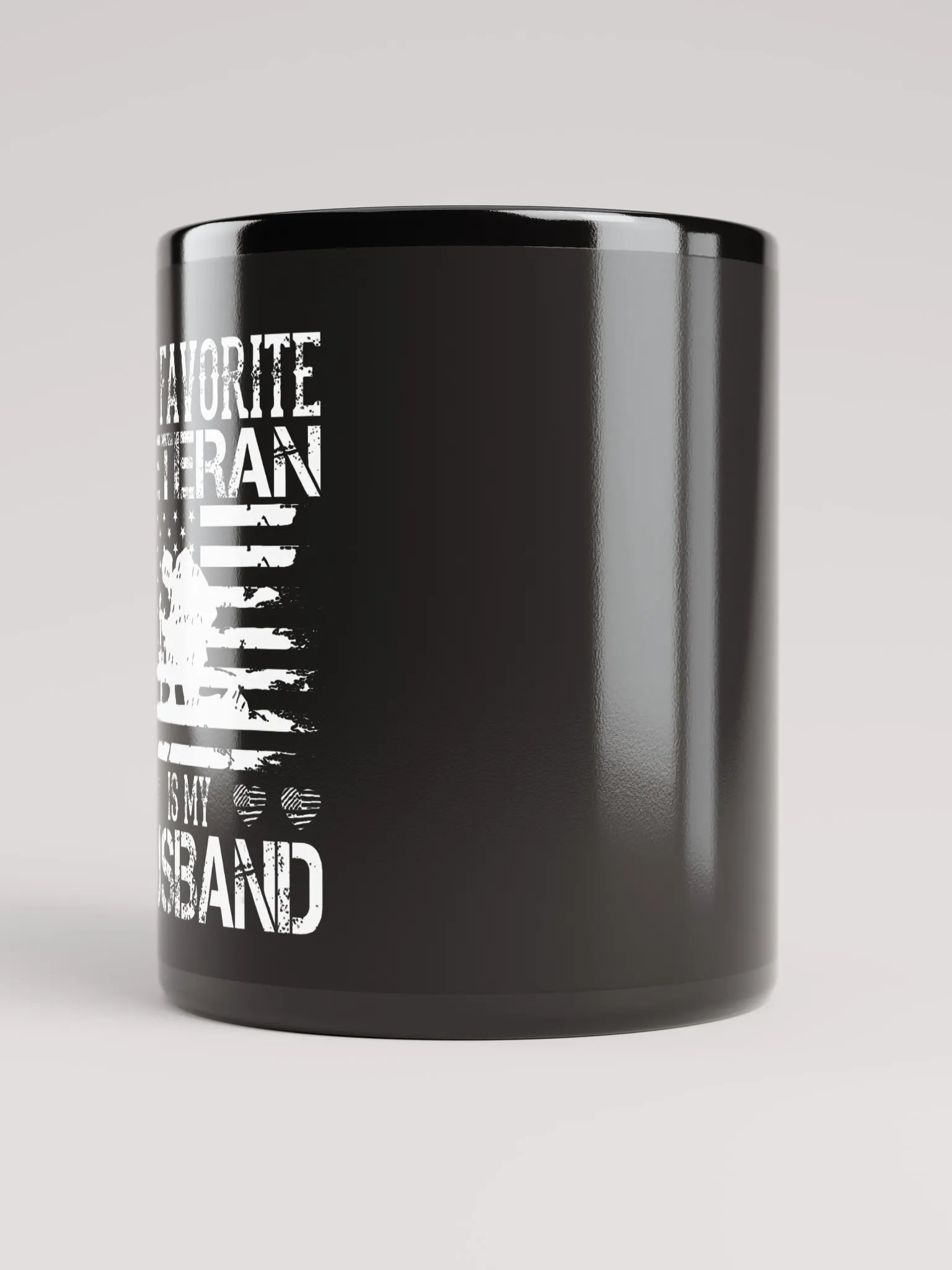 My Favorite Veteran Is My Husband - Black Mug product image (3)