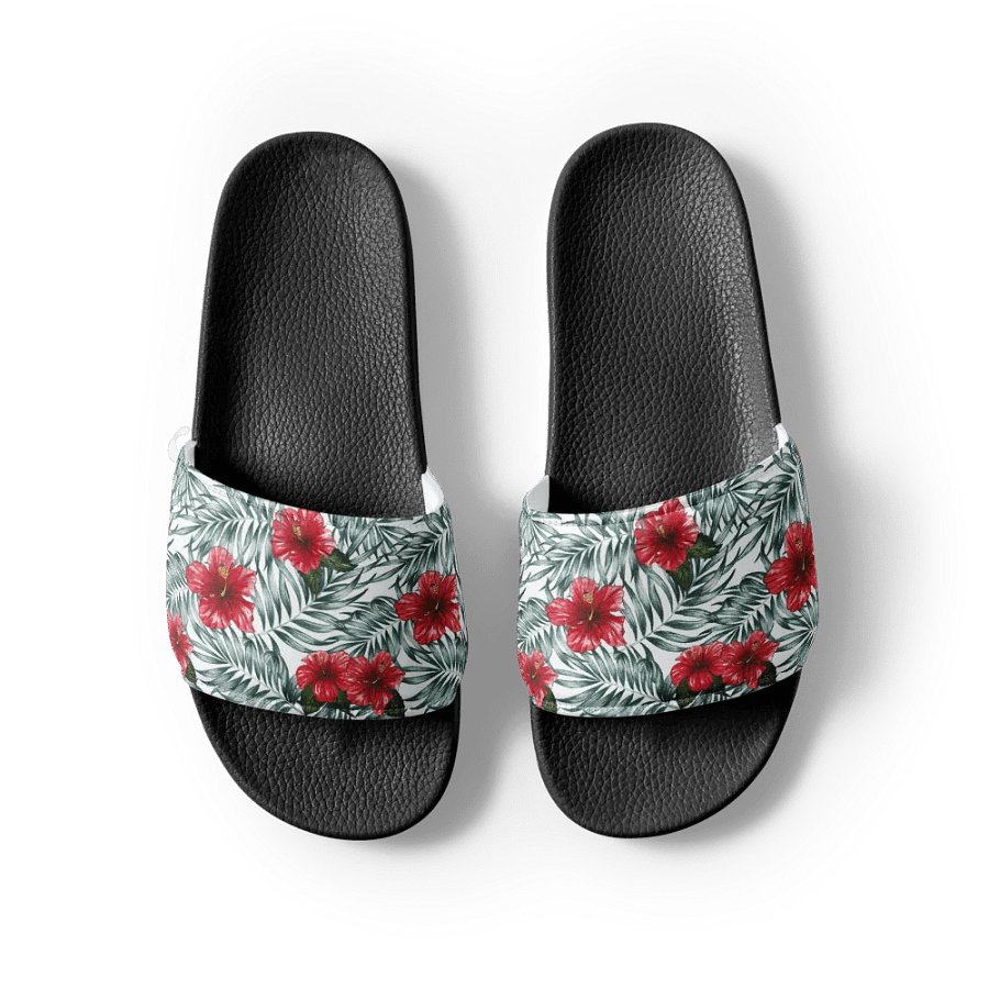 Hibiscus Leaf Design | Men's Slides product image (5)
