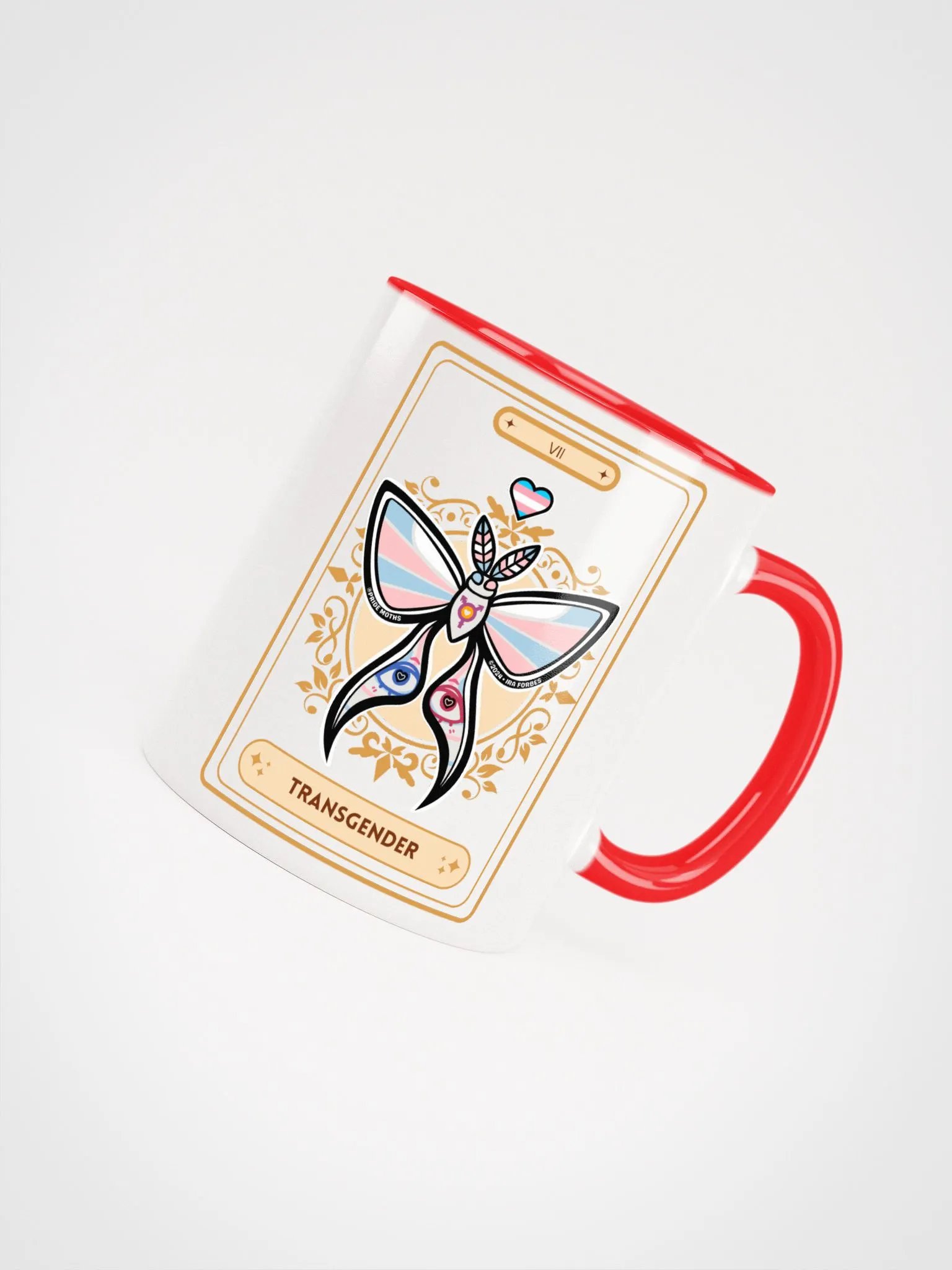 Transgender Pride | Tarot Moth | Moth Mug | LGBTQIA+ product image (4)