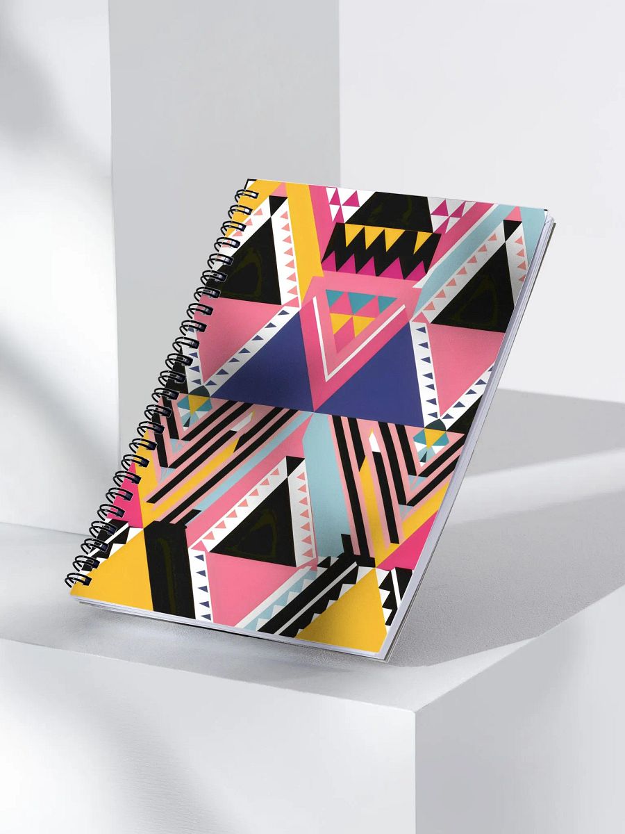 Geometric Harmony Spiral Notebook product image (3)