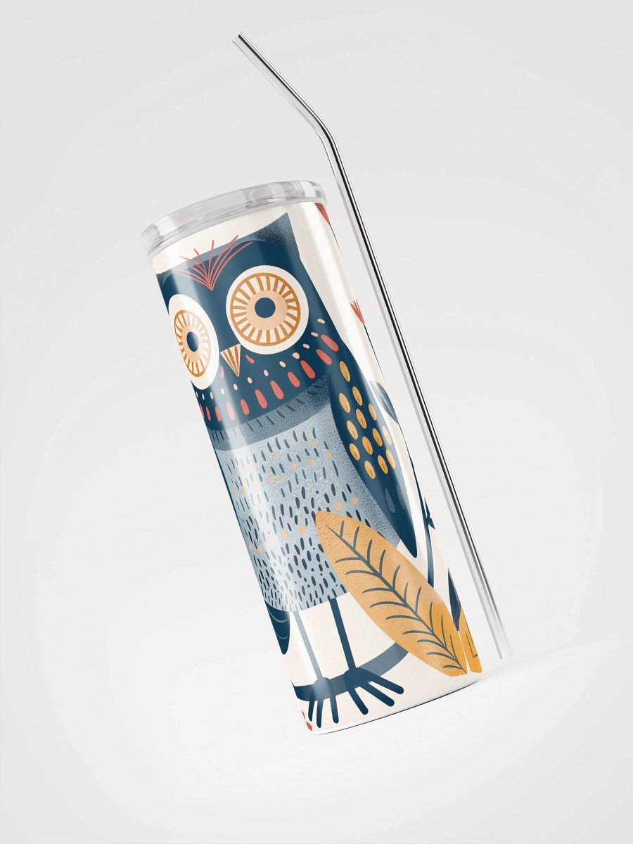 Whimsical Owl Stainless Steel Tumbler product image (3)