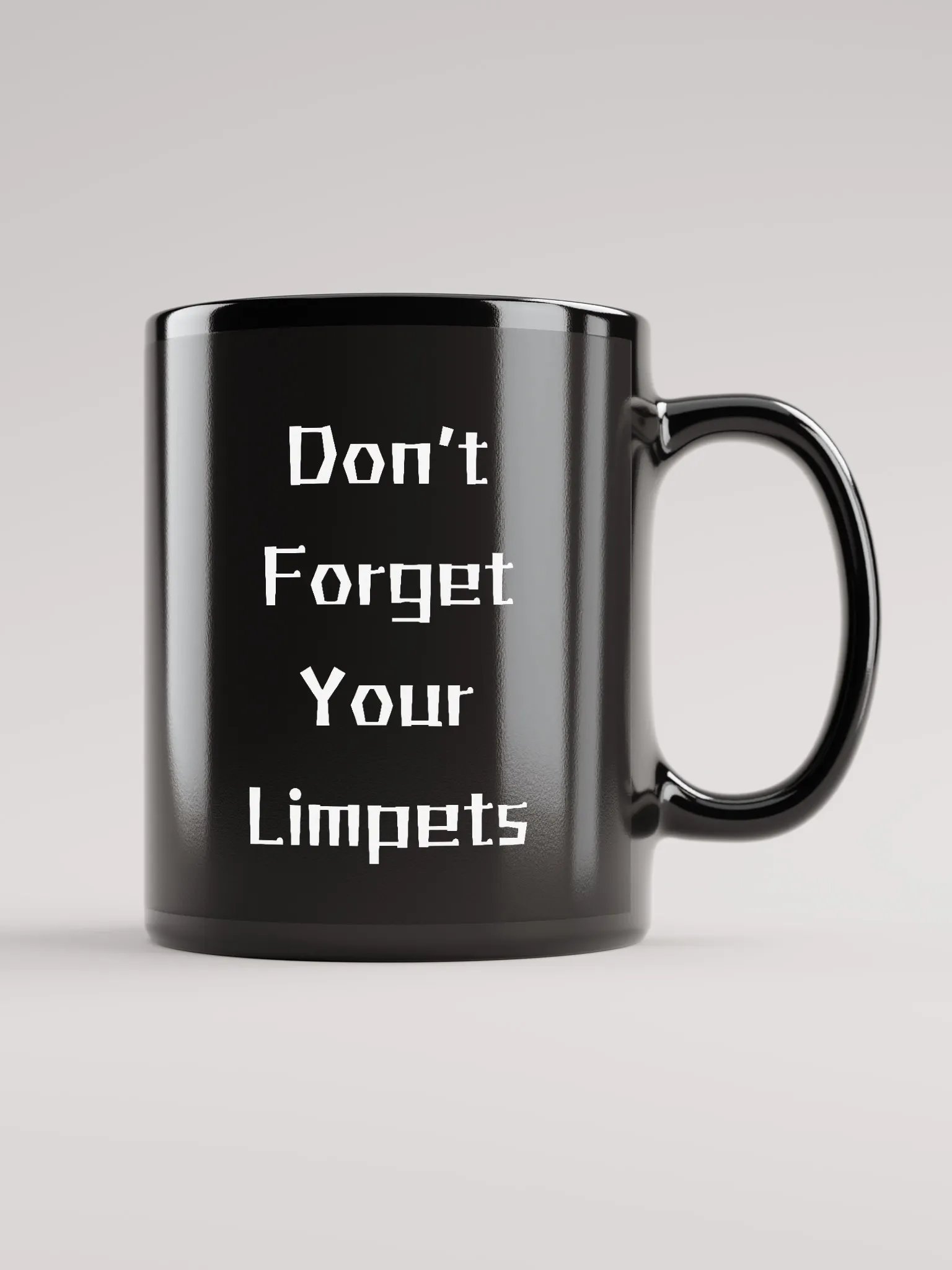 Don't Forget Your Limpets Black Mug product image (2)