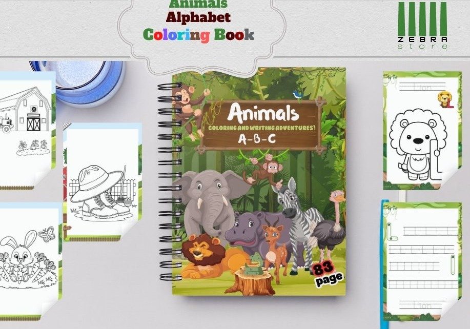 animal Coloring and writing Adventures product image (1)