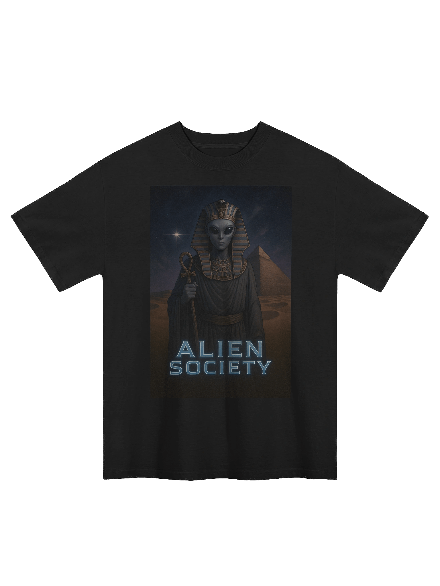 Ancient Alien Pharoah Oversized Tee product image (1)