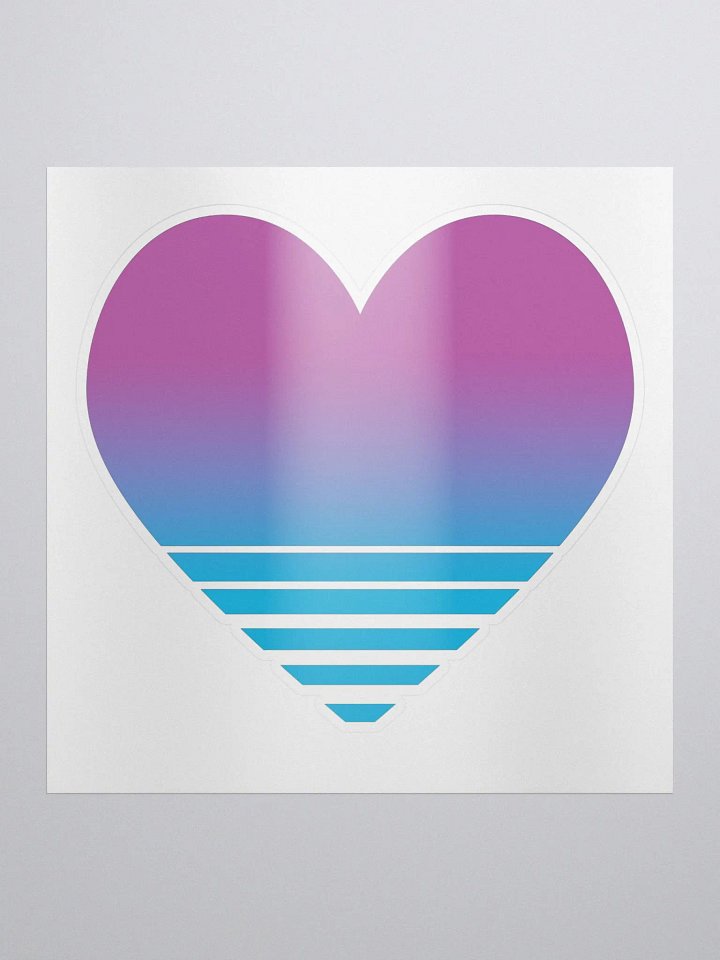 Vaporwave Heart Sticker product image (1)
