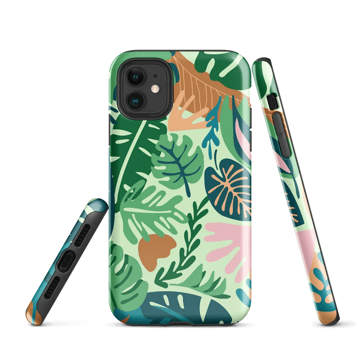 Tropical Leaves Tough iPhone® Case product image (1)