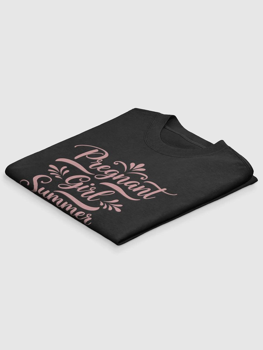 Pregnant Girl Summer - Cute Pregnancy Announcement Oversized Faded T-Shirt for Moms-to-Be product image (4)