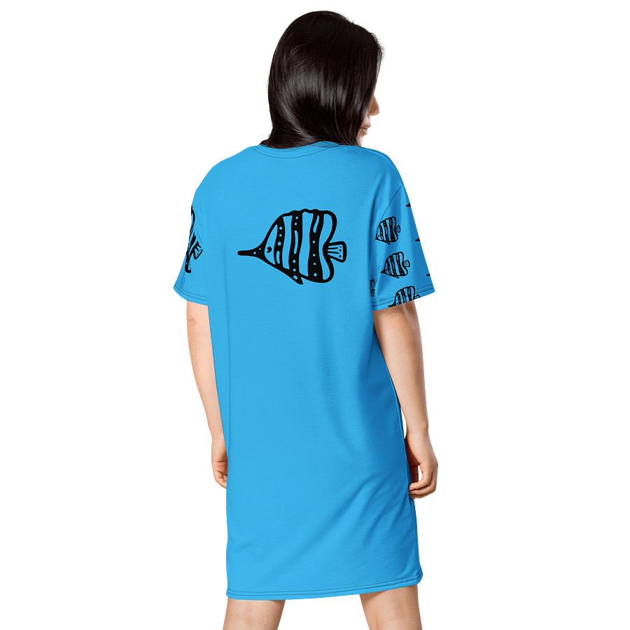 Fish style (art by Dina R.) acrylic painting picture - T-Shirt Dress product image (2)