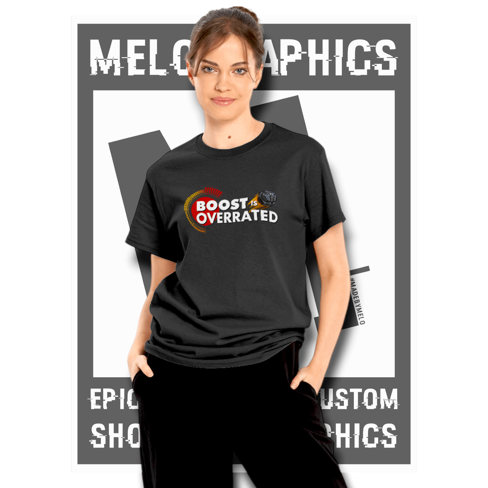Carball Boost is Overrated - Basic T-Shirt | #MadeByMELO product image (1)