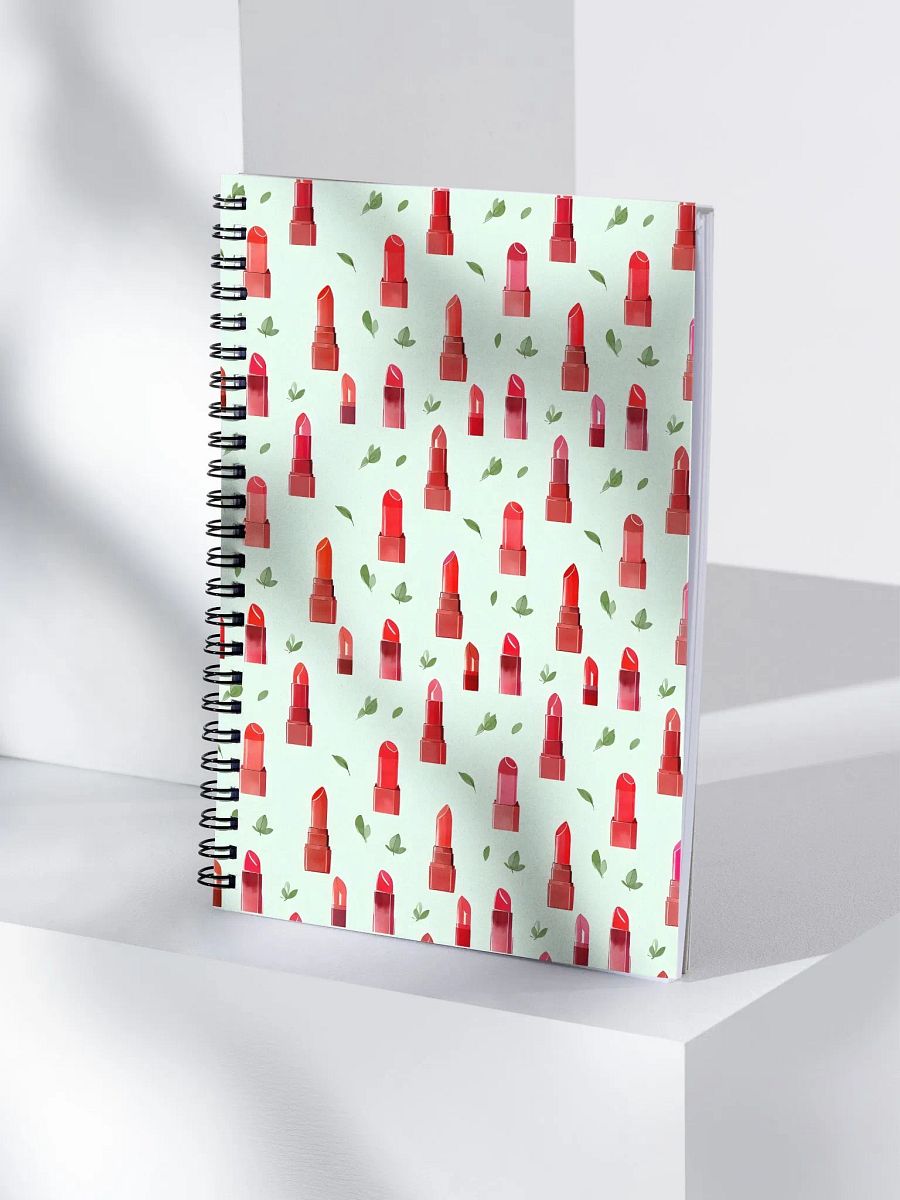 Lipstick Garden Spiral Notebook product image (4)