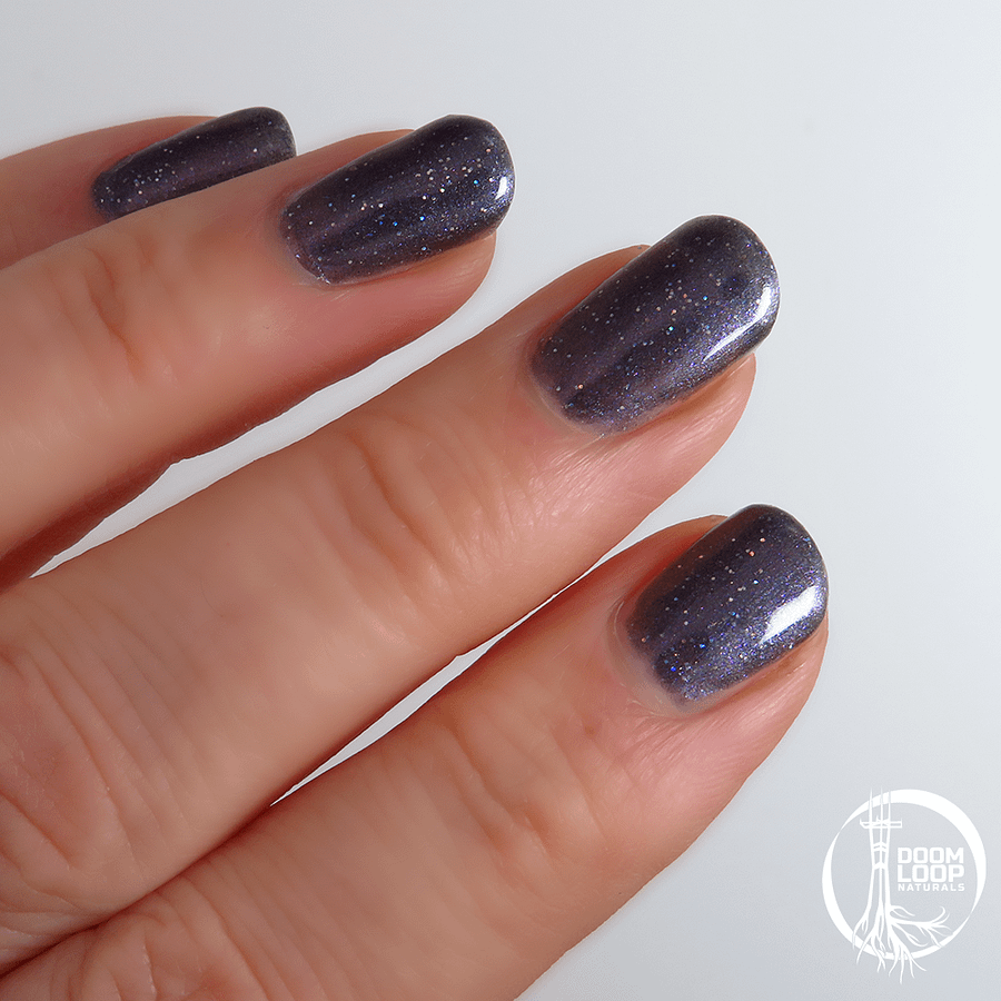 DARK MATTER - Blue Black Glitter Nail Polish product image (2)