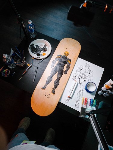 The full process of painting this skateboard for @geekotogamers 🤘🏼

It’s not often you find companies in the gaming space tha...