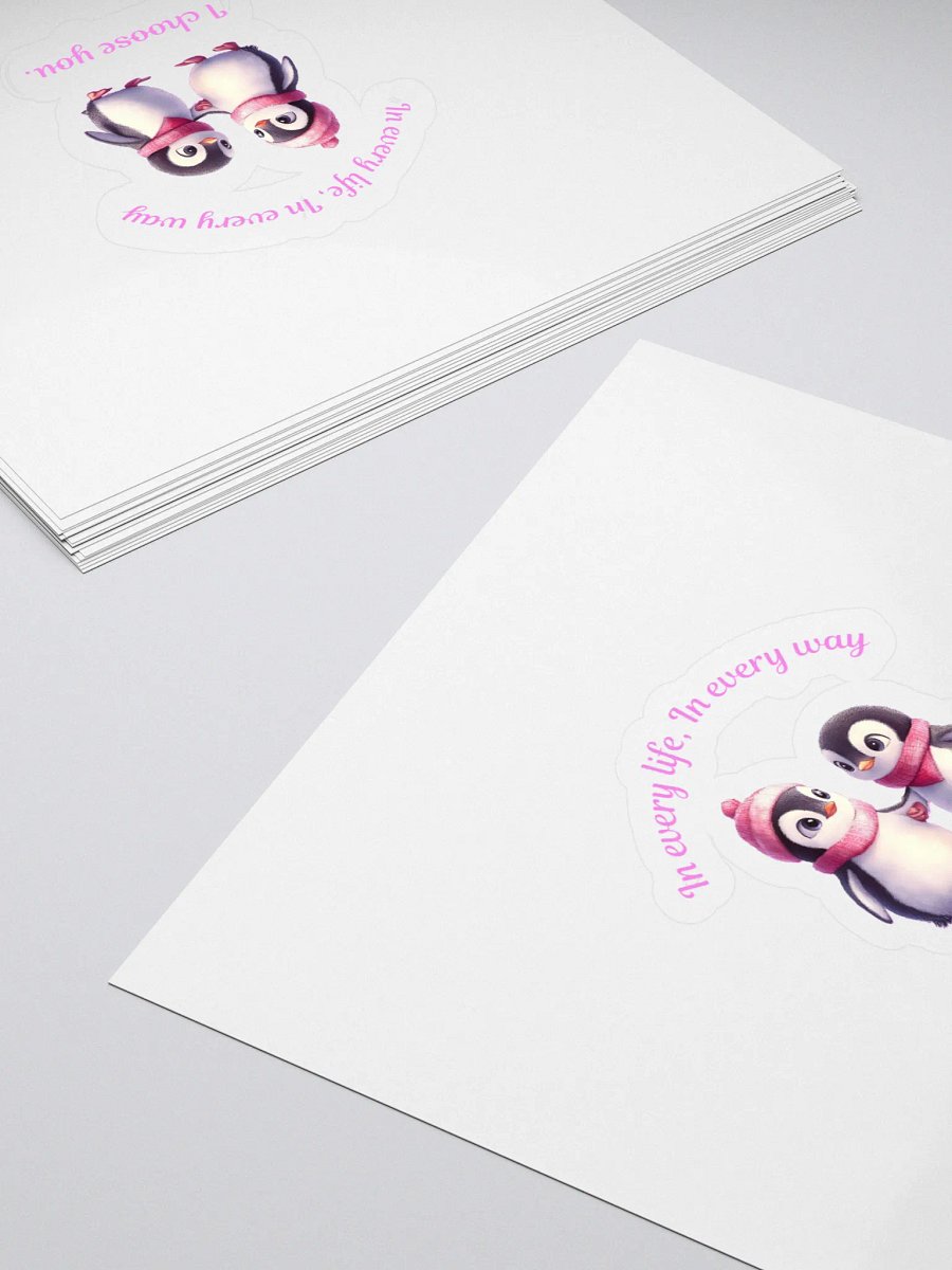 Cute Love Penguin Sticker product image (4)