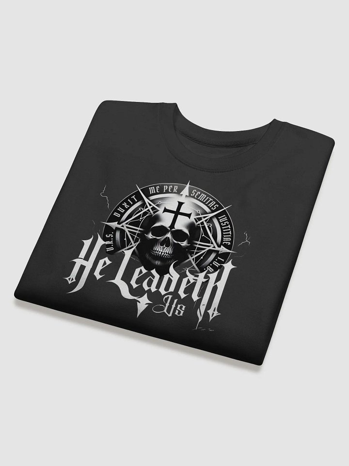 Sanctus: Premium Sweatshirt (He Leadeth Us) product image (1)