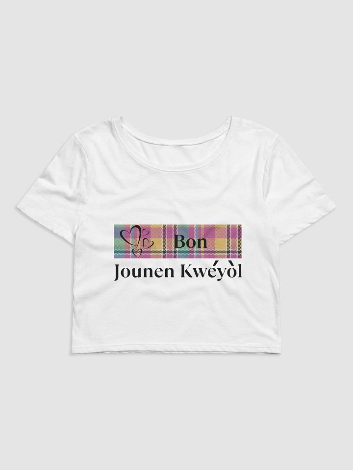 Kwéyòl Hearts Crop Tee product image (12)