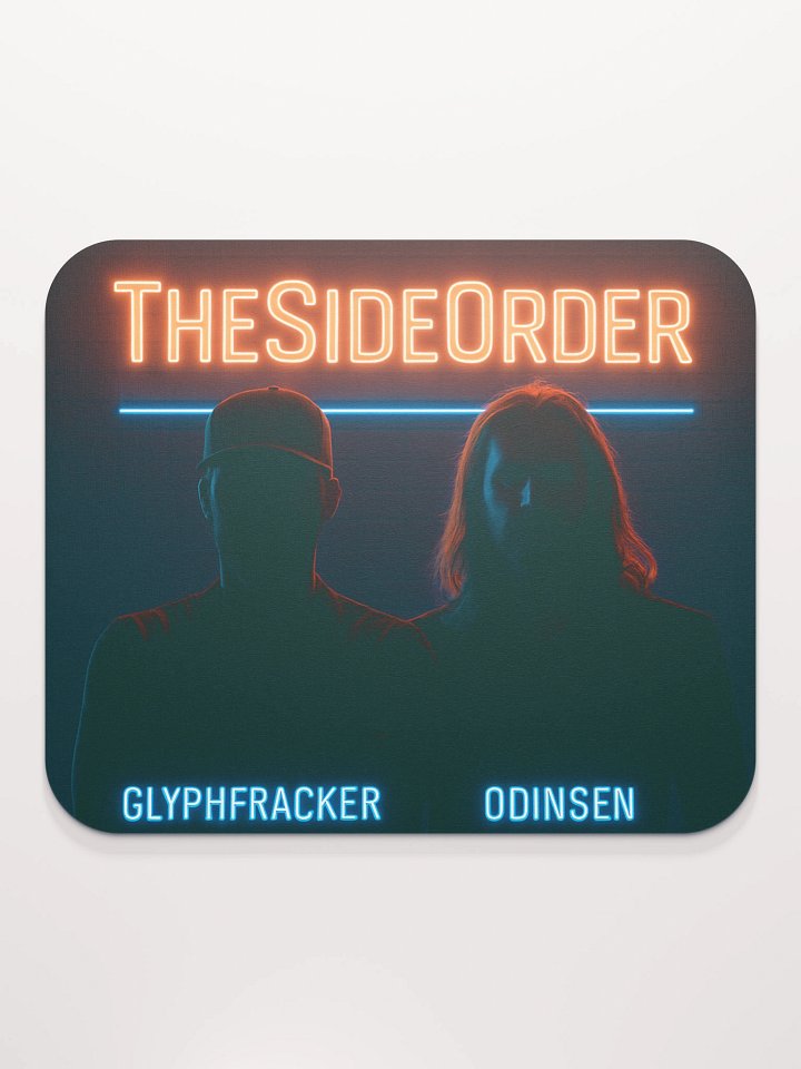 Neon Silhouette Mouse Pad - TheSideOrder x GlyphFracker x Odinsen product image (2)