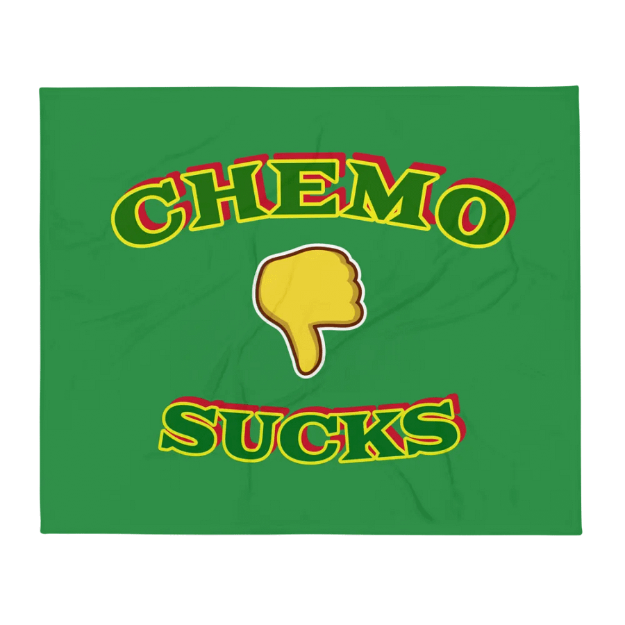 Bold & Colorful Chemo Sucks Blanket product image (1)