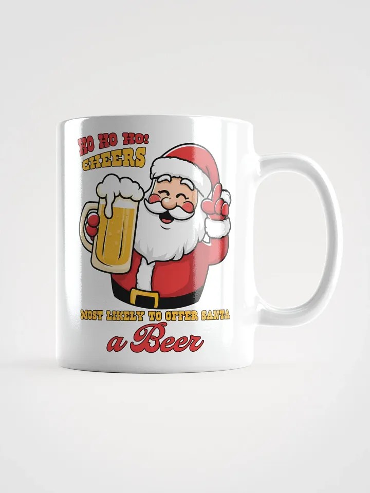 Santa's Cheers White Glossy Mug product image (1)