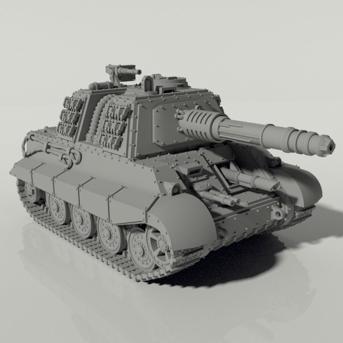 Grim Jagdtiger II Heavy Tank Destroyer STLs product image (3)