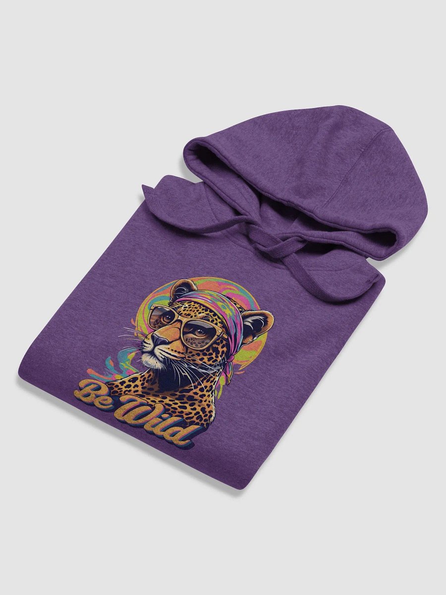 Groovy "Be Wild" Psychedelic Leopard Hoodie product image (60)