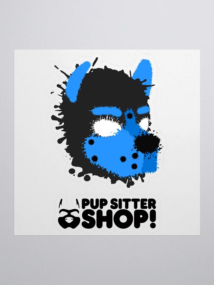 Pup Splatter Sticker - Blue product image (1)