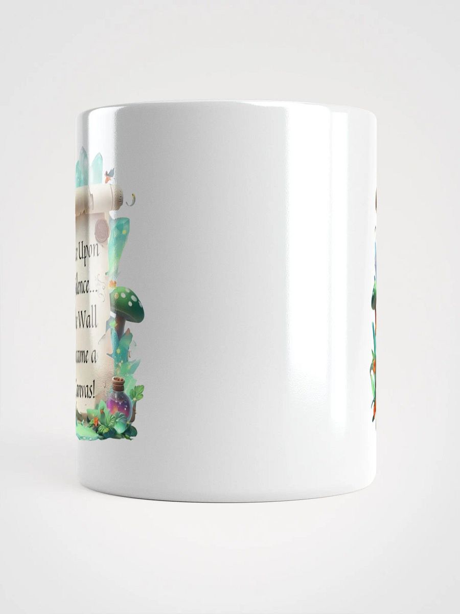 Funny Mom Mug – ‘Once Upon A Silence, The Wall Became A Canvas!’ Coffee Cup for Parents - White product image (13)