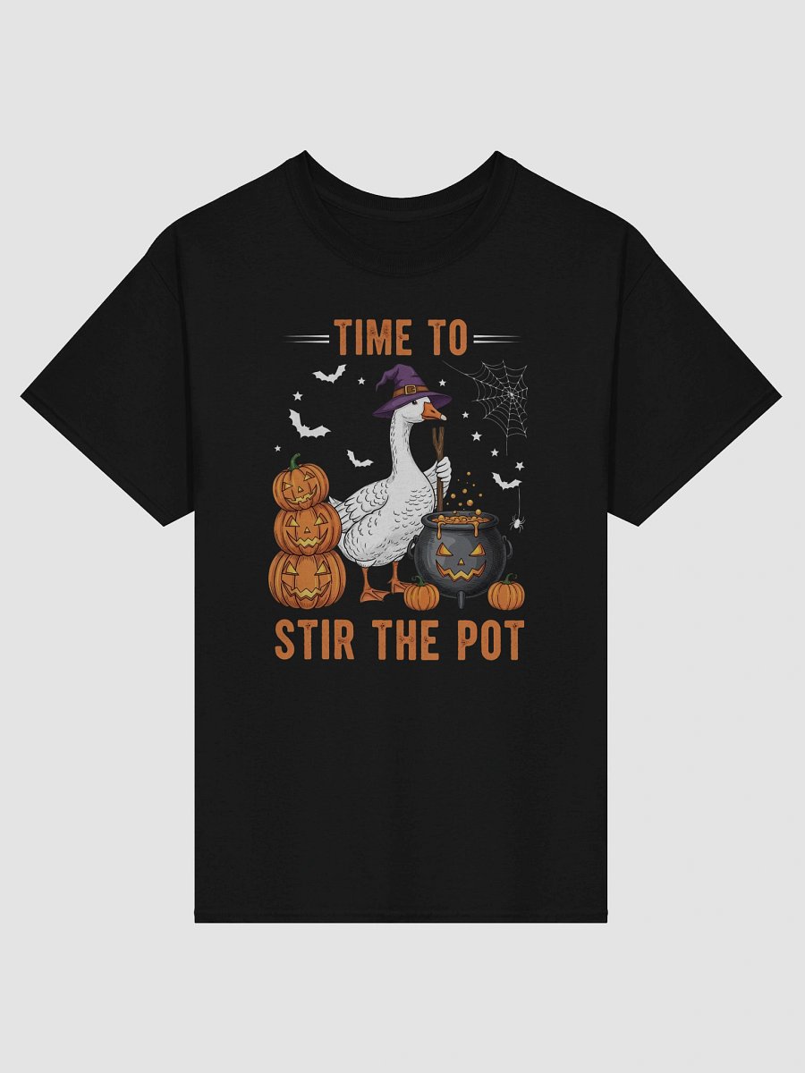 Funny Witchy Goose Cauldron Stirring T-Shirt product image (2)