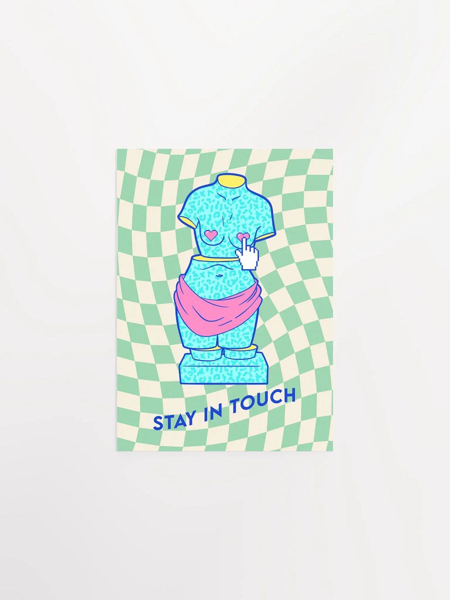 Retrowave poster/Vaporwave print: Stay In Touch. Aphrodite, Venus de Milo — anime poster, aesthetic poster, video game poster, 90s decor product image (7)