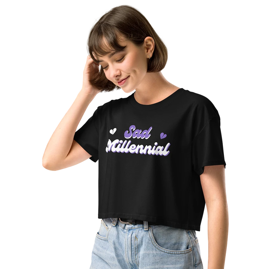 Sad Millennial Crop Top product image (6)