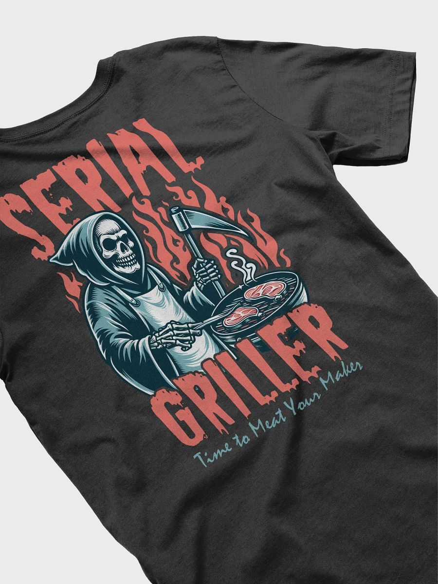 Serial Griller Grim Reaper BBQ humor T-shirt product image (4)