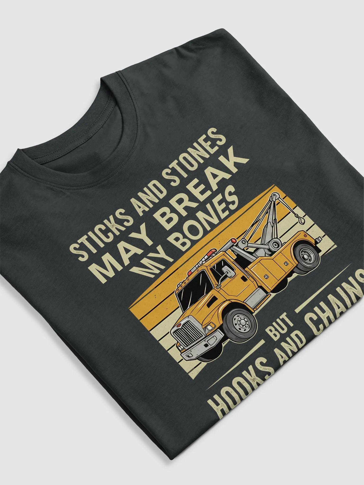 Funny Tow Truck T-Shirt – Hooks and Chains Excite Me – Tow Operator Gift product image (13)