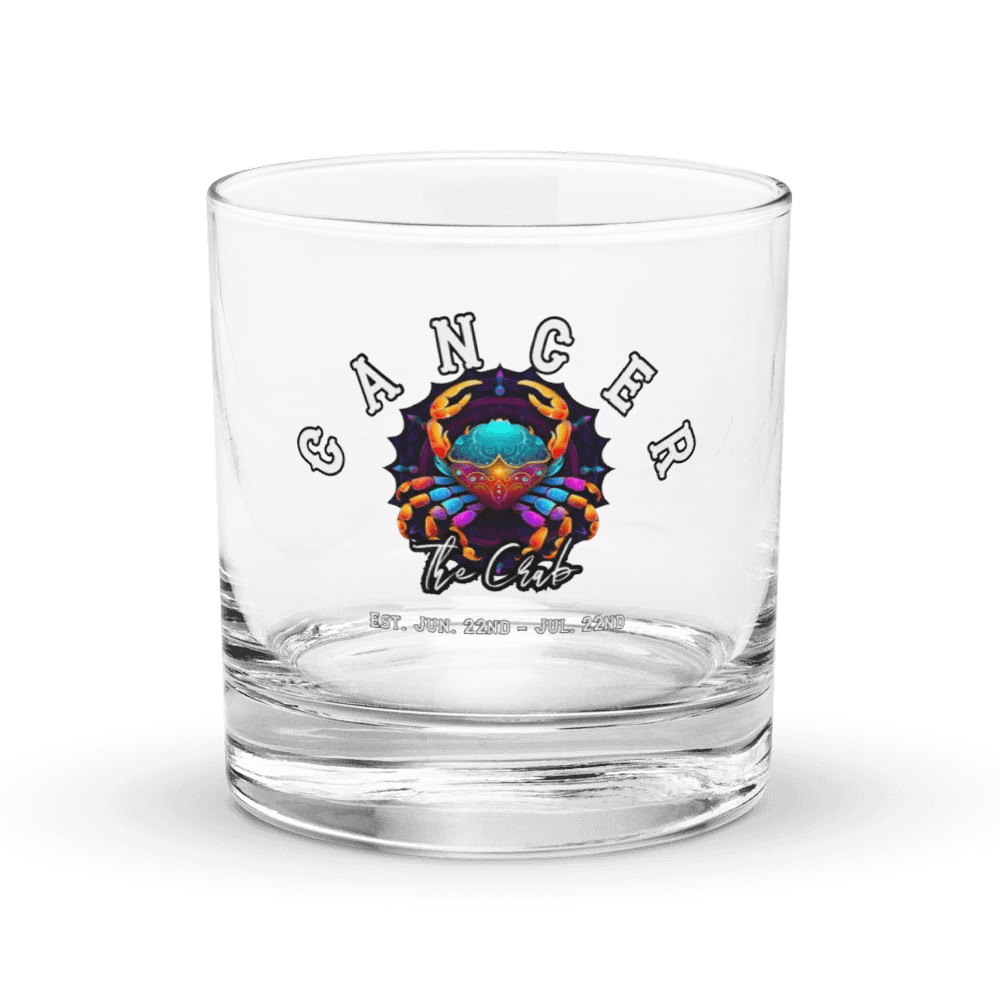 Cancer - Zodiac Rocks Glass product image (1)