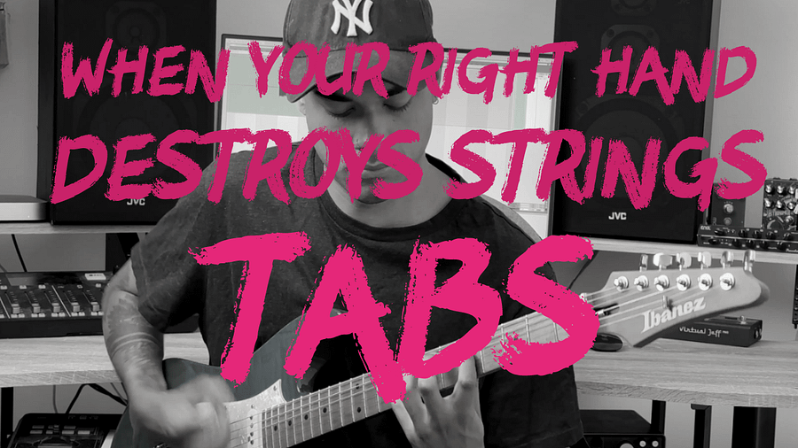 When Your Right Hand Destroys Strings Tabs product image (1)