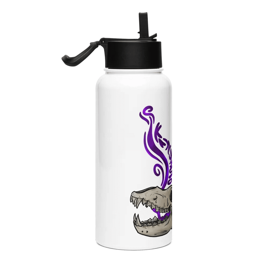 Stainless Steel Water Bottle with a Straw Lid - Ignis Skull product image (4)
