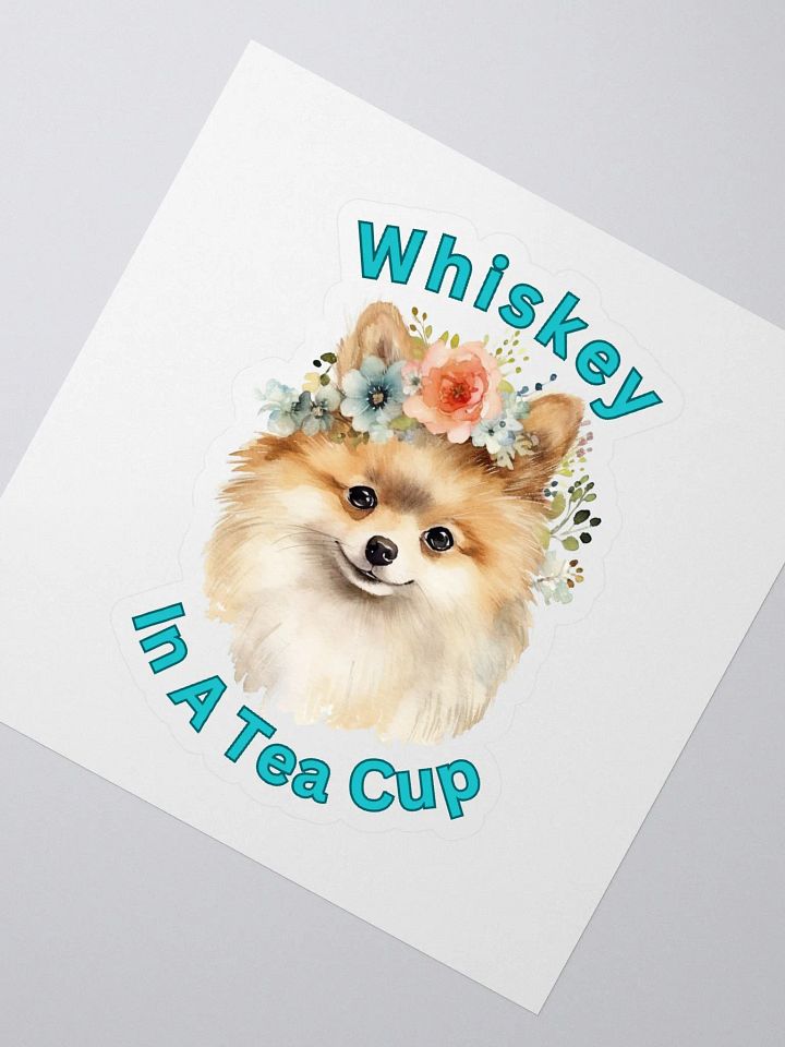 Floral Dog Kiss Cut Stickers product image (2)