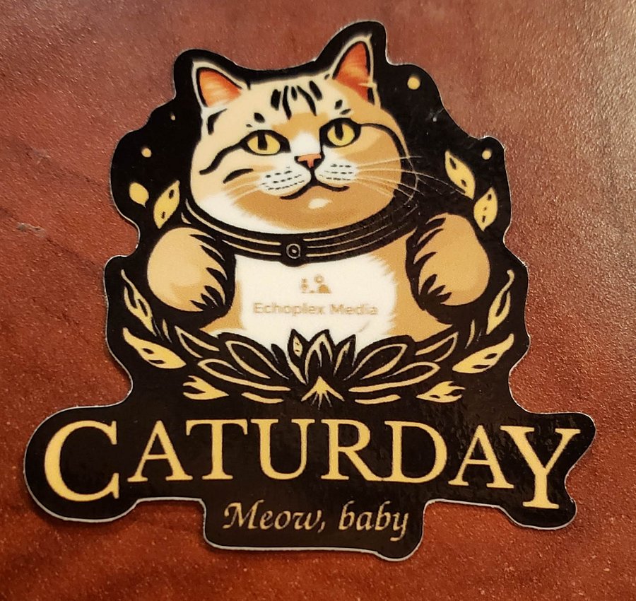 Caturday Stickers - Big Orange Kitty - Stable Diffusion product image (1)