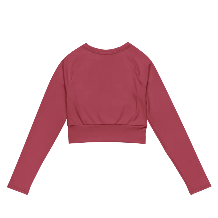 Iconic All-Over Print Recycled Long Sleeve Crop Top product image (7)