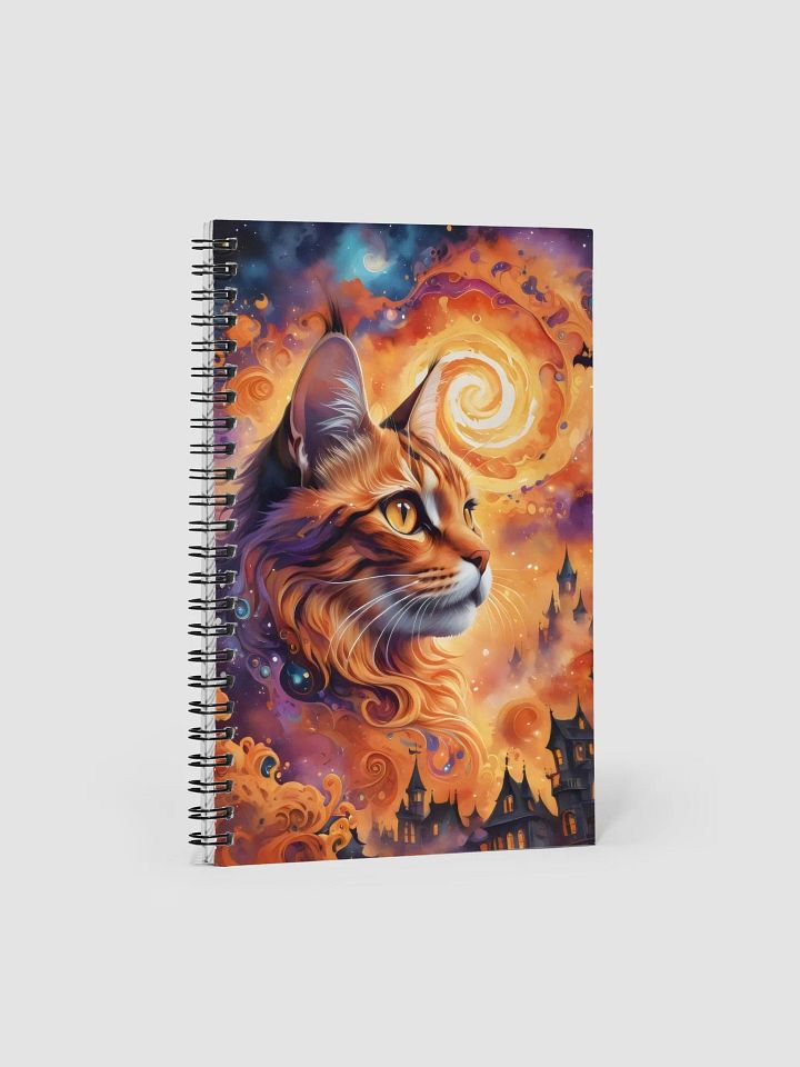 Feline Fantasy in the Galaxy Spiral Notebook product image (1)