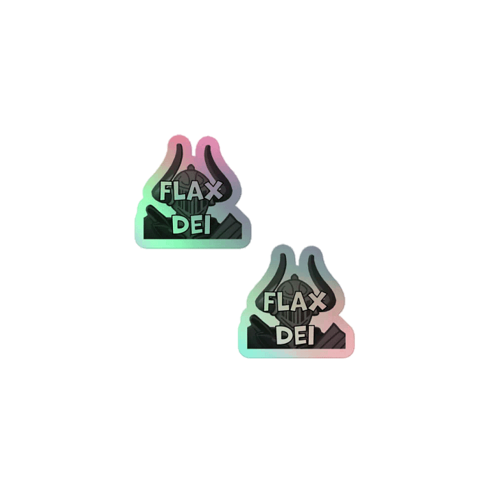 FLAX DEI Logo Holographic Sticker Sheet product image (1)