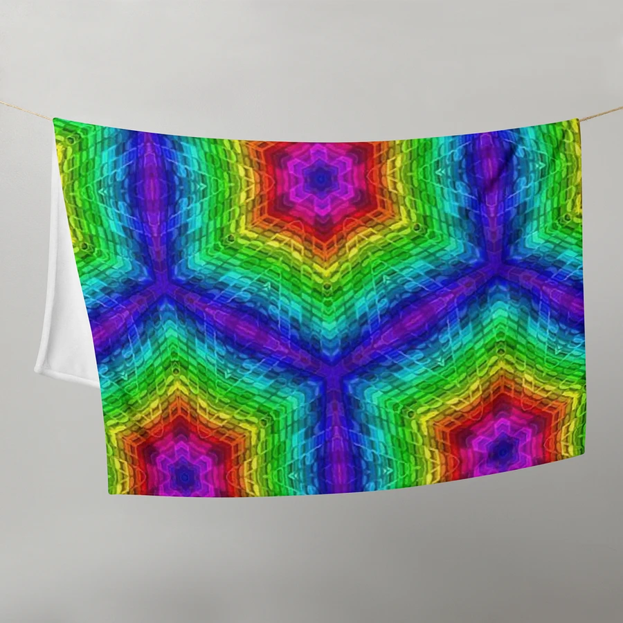 Colorful Hexagons Throw Blanket product image (21)