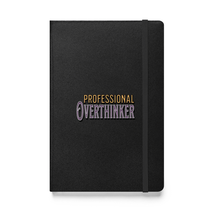 Professional Overthinker Golden Hardcover Notebook product image (1)