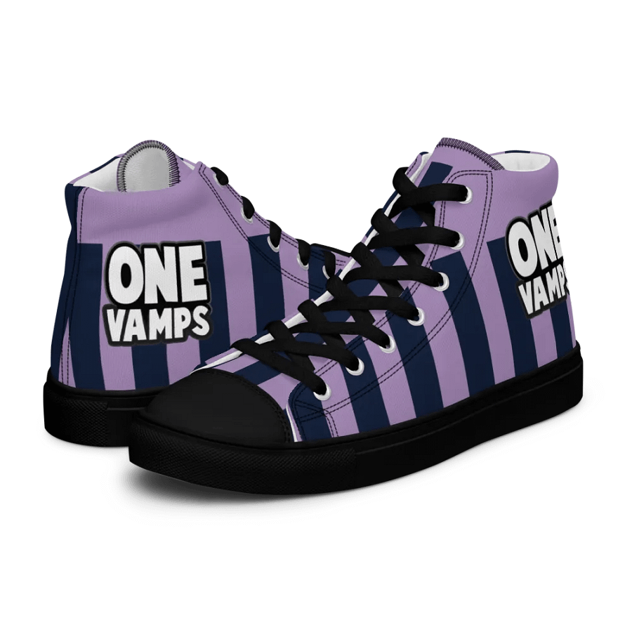 Women's High Top Canvas Shoes OneVamps Purple Blue color product image (10)